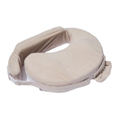 Picture of My Brest Friend Nursing Pillow - Deluxe - Enhanced Comfort w/Slipcover - Ergonomic Breastfeeding Pillow for Ultimate Support for Mom & Baby - Adjustable Pillow W/Handy Side Pocket, Soft Sand