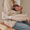 Picture of My Brest Friend Nursing Pillow - Deluxe - Enhanced Comfort w/Slipcover - Ergonomic Breastfeeding Pillow for Ultimate Support for Mom & Baby - Adjustable Pillow W/Handy Side Pocket, Soft Sand