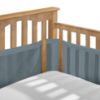 Picture of BreathableBaby Breathable Mesh Liner for Full-Size Cribs, Deluxe 4mm Mesh, Blue Haze (Size 4FS Covers 3 or 4 Sides)