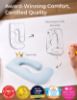 Picture of Momcozy Pregnancy Pillows for Sleeping, U Shaped Full Body Pillow 57 Inch for Pregnant Women with Back, Hip, Leg, Belly Support, Washable Jersey Cotton Cover Included, Light Blue