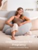 Picture of Momcozy Pregnancy Pillows for Sleeping, U Shaped Full Body Pillow for Pregnancy Women with Removable Jersey Cotton Cover, 57 Inch Maternity Pillow, Grey
