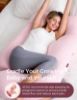 Picture of Momcozy Pregnancy Pillows for Sleeping, U Shaped Full Body Maternity Pillow for Side Sleeping - Support for Back, Legs, Belly, HIPS, 57 Inch, Pink