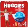 Picture of Huggies Size 4 Diapers, Little Snugglers Baby Diapers, Size 4 (22-37 lbs), 150 Count (6 Packs of 25), Packaging May Vary