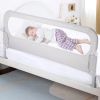 Picture of NUTIKAS Baby Bed Rail Guard for Toddlers - 58.7" Toddler Bed Rails for Twin, Full, Queen, King Bunk Size Bed Swing Down Bedrail Extral Tall Child Safety Side Railing Guards for Kids