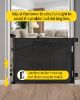Picture of dearlomum Retractable Baby Gate,Mesh Baby Gate or Mesh Dog Gate,33" Tall,Extends up to 71" Wide,Child Safety Gate for Doorways,Stairs,Hallways,Indoor/Outdoor（Black,33"x71"）