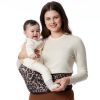 Picture of Momcozy Hip Seat Baby Carrier - Adjustable Waistband with Original 3D Belly Protector, Ergonomic Carrier with Various Pockets for Newborns & Toddlers up to 45lbs (Leopard, Large)