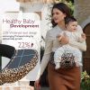 Picture of Momcozy Hip Seat Baby Carrier - Adjustable Waistband with Original 3D Belly Protector, Ergonomic Carrier with Various Pockets for Newborns & Toddlers up to 45lbs (Leopard, Large)