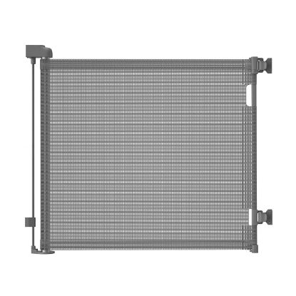 Picture of dearlomum Retractable Baby Gate,Mesh Baby Gate or Mesh Dog Gate,33" Tall,Extends up to 71" Wide,Child Safety Gate for Doorways,Stairs,Hallways,Indoor/Outdoor(Grey,33"x71")