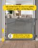 Picture of dearlomum Retractable Baby Gate,Mesh Baby Gate or Mesh Dog Gate,33" Tall,Extends up to 71" Wide,Child Safety Gate for Doorways,Stairs,Hallways,Indoor/Outdoor(Grey,33"x71")