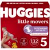 Picture of Huggies Size 5 Diapers, Little Movers Baby Diapers, Size 5 (27+ lbs), 132 Count, Packaging May Vary