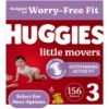 Picture of Huggies Size 3 Diapers, Little Movers Baby Diapers, Size 3 (16-28 lbs), 156 Count (6 packs of 26)