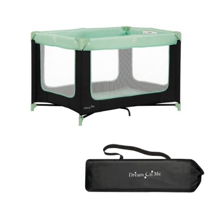 Picture of Dream On Me Zodiak Portable Playard in Mint, Lightweight, Packable and Easy Setup Baby Playard, Breathable Mesh Sides and Soft Fabric - Comes with a Removable Padded Mat