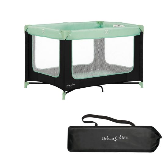 Picture of Dream On Me Zodiak Portable Playard in Mint, Lightweight, Packable and Easy Setup Baby Playard, Breathable Mesh Sides and Soft Fabric - Comes with a Removable Padded Mat