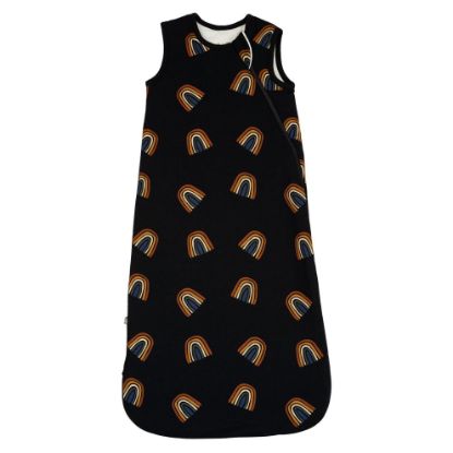 Picture of KYTE BABY Unisex Rayon Made From Bamboo Sleep Bag for Babies and Toddlers, 1.0 Tog (Large, Rust Rainbow on Midnight)