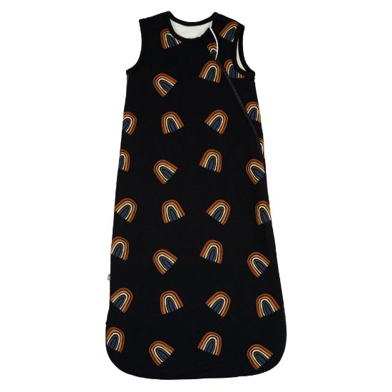 Picture of KYTE BABY Unisex Rayon Made From Bamboo Sleep Bag for Babies and Toddlers, 1.0 Tog (Large, Rust Rainbow on Midnight)