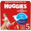 Picture of Huggies Size 5 Diapers, Little Snugglers Baby Diapers, Size 5 (27+ lbs), 132 Count (2 Packs of 66), Packaging May Vary