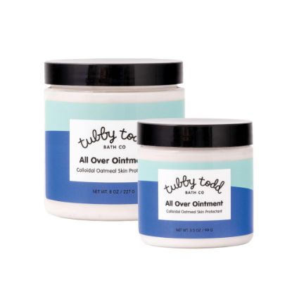 Picture of TUBBY TODD All Over Ointment - Baby Eczema Cream - Everyday Multi-Purpose Baby Skin Relief Cream - Sensitive Skin, Dry Skin & Irritation - Steroid & Gluten Free - Lavender Rosemary, 2 Pack 3.5oz & 8oz