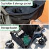 Picture of Summer by Ingenuity 3D Mini Convenience Stroller - Lightweight Stroller with Compact Fold, Multi-Position Recline, Canopy with Pop Out Sun Visor - Umbrella Stroller for Travel & More, Blue/Black