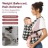 Picture of Momcozy Baby Carrier - Ergonomic, Cozy and Lightweight Carrier for 7-44lbs, Effortless to Put On, Ideal for Hands-Free Parenting, Enhanced Lumbar Support, Purehug for Infant to Toddler, Houndstooth