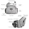 Picture of Tushbaby The Original Safety-Certified Hip Carrier for Babies & Toddlers: Machine Washable Child Waist Seat with Pocket Storage, As Seen on Shark Tank (23”-44” Waist, 0-3 yrs up to 45lbs) - Grey