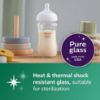 Picture of Philips Avent Natural Newborn Glass Gift Set, Baby Bottles with Natural Response Nipples, 3X 4oz (Slow Flow, Flow 2) and 2X 8oz (Medium Flow, Flow 3), 2X Silicone Sleeves, SCD858/01