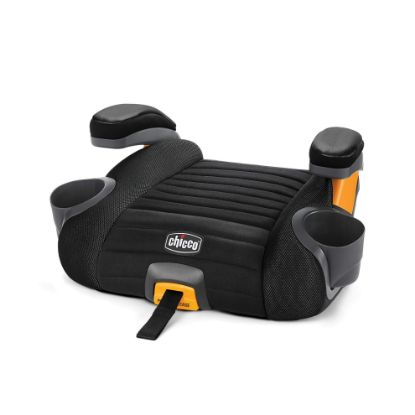 Picture of Chicco GoFit Plus Backless Booster Car Seat with LATCH Attachment and Quick-Release LATCH Removal, Portable Travel Booster Seat for children 40-110 lbs. | Iron/Black