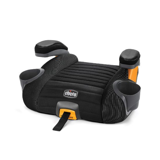Picture of Chicco GoFit Plus Backless Booster Car Seat with LATCH Attachment and Quick-Release LATCH Removal, Portable Travel Booster Seat for children 40-110 lbs. | Iron/Black