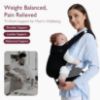 Picture of Momcozy Baby Carrier - Ergonomic, Cozy and Lightweight Carrier for 7-44lbs, Effortless to Put On, Ideal for Hands-Free Parenting, Enhanced Lumbar Support, Purehug for Infant to Toddler, Black