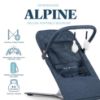 Picture of Baby Delight Alpine Deluxe Portable Bouncer, Infant, 0 - 6 Months, Quilted Indigo