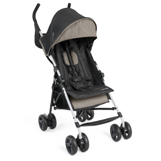 Picture of Summer by Ingenuity 3D Mini Convenience Stroller - Lightweight Stroller with Compact Fold, Multi-Position Recline, Canopy with Pop Out Sun Visor - Umbrella Stroller for Travel and More, Cashew Tan