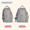 Picture of BabbleRoo Extra Large Diaper Bag Backpack, Expandable Baby Bag with Up to 50% More Capacity - Travel Essentials Baby Bag Tote with Changing Pad, Stroller Straps & Pacifier Case - Unisex, Light Gray