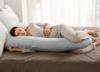 Picture of Momcozy U Shaped Pregnancy Pillows with Cotton Removable Cover, 57 Inch Full Body Pillow Maternity Support, Must Have for Pregnant Women, Hatha Grey