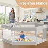 Picture of Hiaksedt Large Baby Playpen 65x65 Inch, Play Pens for Babies and Toddlers Hexagonal Type Baby Play Yards for Indoor & Outdoor with Breathable Mesh Anti-Fall