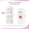 Picture of Dream On Me Floral Dreams Firm Fiber Baby Crib Mattress Rose Pink, Greenguard Gold and JPMA Certified, Fits All Standard Cribs and Toddler Beds, Waterproof Sleep Surface & Machine Washable Cover