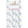 Picture of Dream On Me Floral Dreams Firm Fiber Baby Crib Mattress in Teal, Greenguard Gold and JPMA Certified, Fits All Standard Cribs and Toddler Beds, Waterproof Sleep Surface & Machine Washable Cover