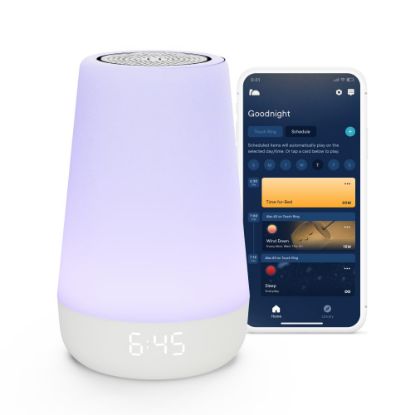 Picture of Hatch Rest Baby Sound Machine, Night Light | 2nd Gen | Registry Essential, Sleep Trainer, Routine Builder, Time-to-Rise Alarm Clock, White Noise Soother, Nursery Stories, Toddler Kids Bedroom (Wi-Fi)