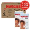 Picture of Huggies Size 7 Diapers, Snug & Dry Baby Diapers, Size 7 (41+ lbs), 108 Count (2 Packs of 54), Packaging May Vary