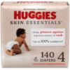 Picture of Huggies Size 4 Diapers, Skin Essentials Baby Diapers, Size 4 (22-37 lbs), 140 Count (2 Packs of 70)