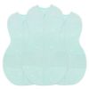 Picture of Happiest Baby Sleepea 5-Second Swaddle - 100% Organic Cotton Baby Swaddle Blanket - Doctor Designed Promotes Healthy Hip Development - 3-Pack Newborn Bundle (Teal Stars, 2 x Small, 1 x Medium)