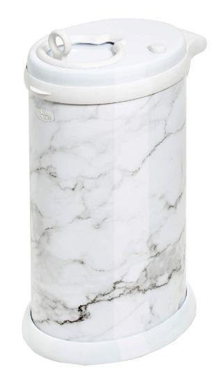 Picture of Ubbi Steel Diaper Pail, Odor Locking, No Special Bag Required, Award-Winning, Registry Must-Have, Marble