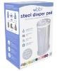 Picture of Ubbi Steel Diaper Pail, Odor Locking, No Special Bag Required, Award-Winning, Registry Must-Have, Woodgrain