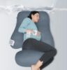 Picture of MOON PARK Pregnancy Pillows for Sleeping - U Shaped Full Body Maternity Pillow with Removable Cover - Support for Back, Legs, Belly, HIPS - 57 Inch - Grey - Cooling Cover