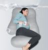 Picture of MOON PARK Pregnancy Pillows for Sleeping - U Shaped Full Body Maternity Pillow with Removable Cover - Support for Back, Legs, Belly, HIPS - 57 Inch - Light Grey - Cooling Cover