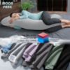 Picture of MOON PARK Pregnancy Pillows for Sleeping - U Shaped Full Body Maternity Pillow with Removable Cover - Support for Back, Legs, Belly, HIPS - 57 Inch - Light Grey - Cooling Cover