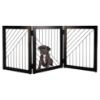 Picture of Pet Gate - 3-Panel Indoor Folding Dog Gate for Stairs or Doorways - 54x24-Inch Freestanding Pet Fence for Cats and Dogs by PETMAKER (Black)