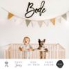 Picture of Custom Wood Name Sign for Nursery or Kids Room, Instant Font Preview, Multiple Styles Available Unpainted, Painted or Stained, Personalized Baby Gift (Painted or Stained Name Sign)
