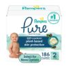 Picture of Pampers Pure Baby Diapers, Size 2 (12-18 lbs), 186