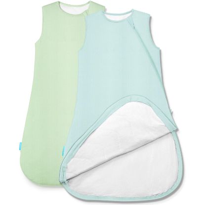 Picture of PurComfy Supersoft Sleep Sack 1.0 TOG, Premium Bamboo Viscose Baby Sleeping Bag, 2-Way Safe Zipper Sleepsacks 15-24 Months