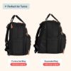 Picture of BabbleRoo Extra Large Diaper Bag Backpack, Expandable Baby Bag with Up to 50% More Capacity - Travel Essentials Baby Bag Tote with Changing Pad, Stroller Straps & Pacifier Case - Unisex, Black