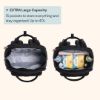Picture of BabbleRoo Extra Large Diaper Bag Backpack, Expandable Baby Bag with Up to 50% More Capacity - Travel Essentials Baby Bag Tote with Changing Pad, Stroller Straps & Pacifier Case - Unisex, Black